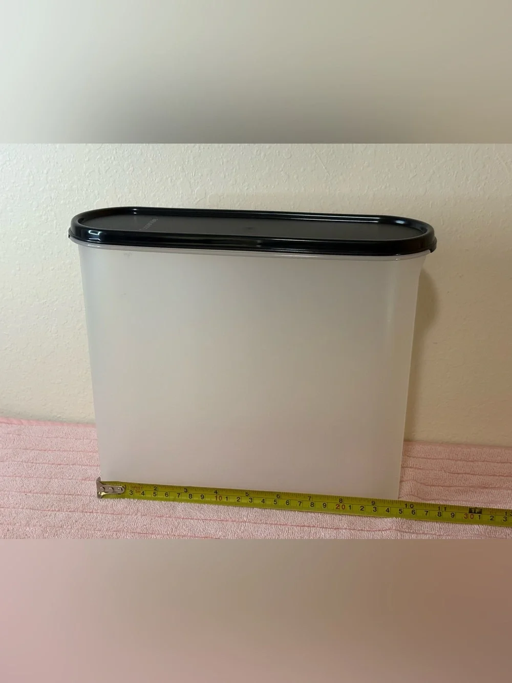 Tupperware Modular Mates with air tag  Black Lid